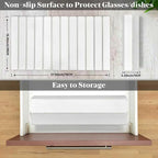 Large Stone Dish Drying Mats for Kitchen Counter, Fast Drying Collapsible Dish - Image 2