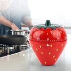 Jadeshay Kitchen Timer Strawberry Shaped, 60 Minutes Kitchen Timer Mechanical - Image 4
