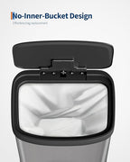 Garvee 16 gal / 60 L Stainless Steel Trash Can - Image 4