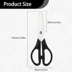 Ceramic Scissors 8" Kitchen Shears Scissors Ceramic Blade Kitchen Scissor All - Image 2