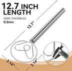 Danish Dough Whisk Stainless Steel Hook Dutch Baking Tool Bread Sourdough Mixer - Image 2