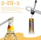 2 Pcs V Rod Bottle Opener Bartender, Pour Spout Removers Double Ended Flat - Image 5