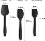 Silicone Spatula 3-piece Set, Ergonomic Handle High Heat-Resistant Spatulas - Image 2