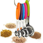 Fsdifly-Stainless Steel Measuring Spoons 5 Piece Stackable Set - Image 5