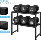 2-Tier Expandable Metal Storage Shelves, 150LBS Heavy Duty Shelving Units and - Image 4