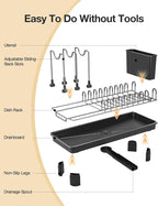 Small Dish Drying Rack Carbon Steel Dish Rack Rustproof - Image 7