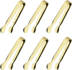 6PCS Ice Tongs Mini Sugar Tongs 4.25Inch Stainless Steel Small Serving Tongs by Sunenlyst