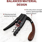 Forge Quality Compact Vertical Lever Corkscrew Wine Opener - Image 3