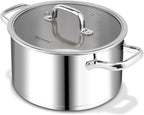 Rorence Stainless Steel Stock Pot, Tri-Ply Base Large Pot Induction Cooking Pot by Rorence