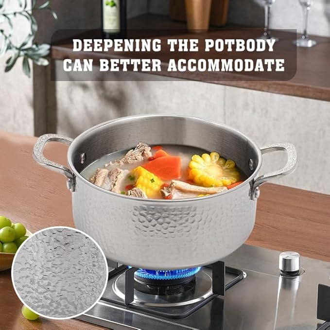 Vivicreate Tri Ply Stainless Steel Stock Pot - Image 4