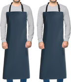 Homsolver 2 Pack Waterproof Rubber Aprons, Heavy Duty Butcher by Homsolver