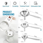 Small Funnels for Filling Bottles, Food Grade Mini Metal Funnel for - Image 7