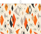 Retro Geometric Pattern Dish Drying Mat by Unknown