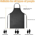 Gotega Waterproof Rubber Vinyl Apron Adjustable Dishwasher Apron - Image 2