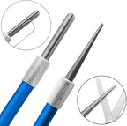 Wolfride 2Pcs Serrated Knife Sharpener, Retractable Diamond Sharpening Rod - Image 7