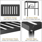 Cabinet Organizer Shelf, 2 Tier Kitchen Cabinet Organizer - Image 3