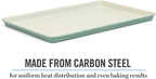 Martha Stewart Gallen 17 x 11 Inch Nonstick Carbon Steel Cookie Sheet – Teal - Image 4