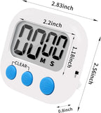 6 Pack Small Digital Kitchen Timer Magnetic Back and ON/Off Switch, Minute - Image 4
