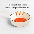 QuliMetal Nonstick Enameled Cast Iron Cookware Set, 4-Pcs Pots and Pans - Image 5