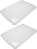 TrueCraftware- Full Size Polypropylene Sheet Pan Cover Clear Color Set of 2- by Unknown