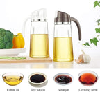 Marbrasse Oil Dispenser for Kitchen, 20 OZ /600ml Leakproof Glass Oil Bottle - Image 6