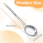 Skimmer Spoon Filter Grease Foam Fine Mesh Stainless Steel Sieve Colander - Image 2