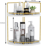 Dorhors 2-Tier Bathroom Counter Organizer, Vanity Counter Corner Shelf - Image 3