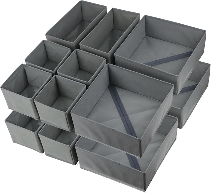 Fordonral 16 Pack Drawer Organizer Clothes, Foldable Fabric Dresser Organizer - Image 6