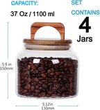 SAIOOL Glass Jars with Airtight Lid, Kitchen Canisters, Borosilicate Storage - Image 2