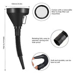 Oil Funnel for Automotive Use, Plastic Oil Change Funnels Set Large Flexible - Image 3