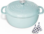 Umite Chef 6QT Enameled Cast Iron Dutch Oven - Image 9