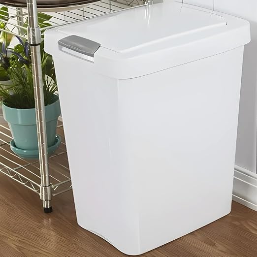 7.5 Gallon White Wastebasket - Image 7