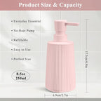 Pink 2 Pack Hand Soap Dispensers Set - Image 6