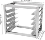 5 Tier Bun Pan Rack, Aluminum Bakery Rack - Image 7