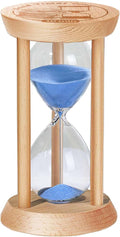 3 Minute Sand Timer, 3 Min Wooden Hourglass, Wood Mini Sand Clock, Three Minute by Kwiwis