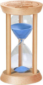 5 Minute Sand Timer, 5 Min Wooden Hourglass, Wood Mini Sand Clock, Five Minute by Kwiwis