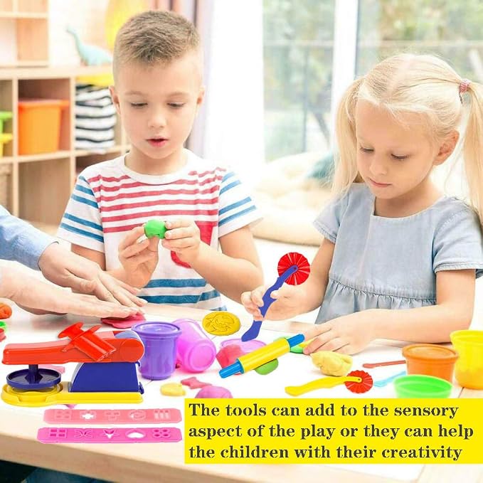 32-Piece Dough Tool Set for Kids – Dough Play Tools - Image 6