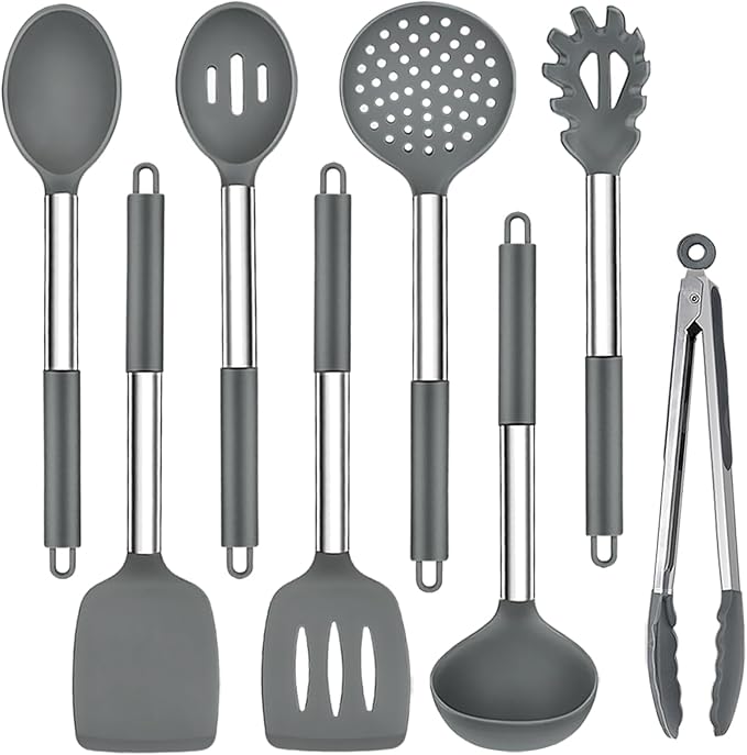 TeamFar Kitchen Utensils, for Nonstick Cookware Frying Flipping Draining by TeamFar