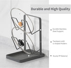 Kitchen Pot Lid Storage Rack, Stainless Steel Pot Lid Holder while Cooking - Image 4