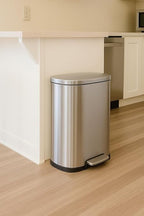 QUALIAZERO 50L / 13 Gallon Stainless Steel Step-On Kitchen Trash Can Soft-Close - Image 3