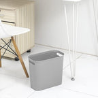rejomiik Small Trash Can, 3.5 Gallon Garbage Can, Slim Waste Basket, Plastic - Image 9