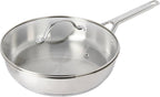 GoodCook Stainless Steel Deep Saute Pan 10.25-Inch, Oven-Safe to 500F & by GoodCook