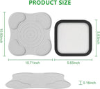 2Pcs Silicone Heat Resistant Mat & Splatter Shield, Foldable Silicone Mat and - Image 2