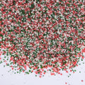 Edible Christmas Sprinkles,Red Green White Crystals Mix,Cake Decorating by Sugarzy