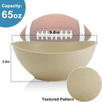 Large Bowls 65 OZ, Wheat Straw Bowls Set of 4, Unbreakable Salad Bowl, - Image 2