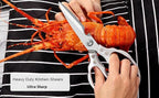 AWinjoy Heavy Duty Sharp Kitchen Scissors, Dishwasher Safe, Cooking Shears - Image 4