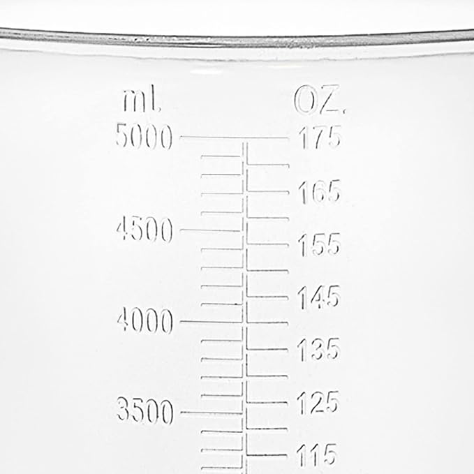 5 Liter Measuring Pitcher | 1.3 Gallon Shatterproof Plastic Large Graduated - Image 7
