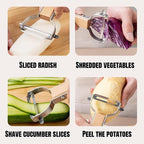 Vegetable Peeler for Kitchen, 304 stainless steel blade sharp, smooth peeling - Image 3