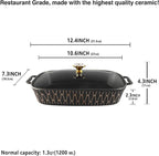 10" x 7" Ceramic Rectangular Casserole Dish - Image 2