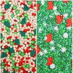 Confect Christmas Sprinkles | Christmas Sprinkles - Green White Gold Red Pearls I Christmas Tree Stocking & Snowflakes for Dessert Decorating- 5 Oz - Image 6
